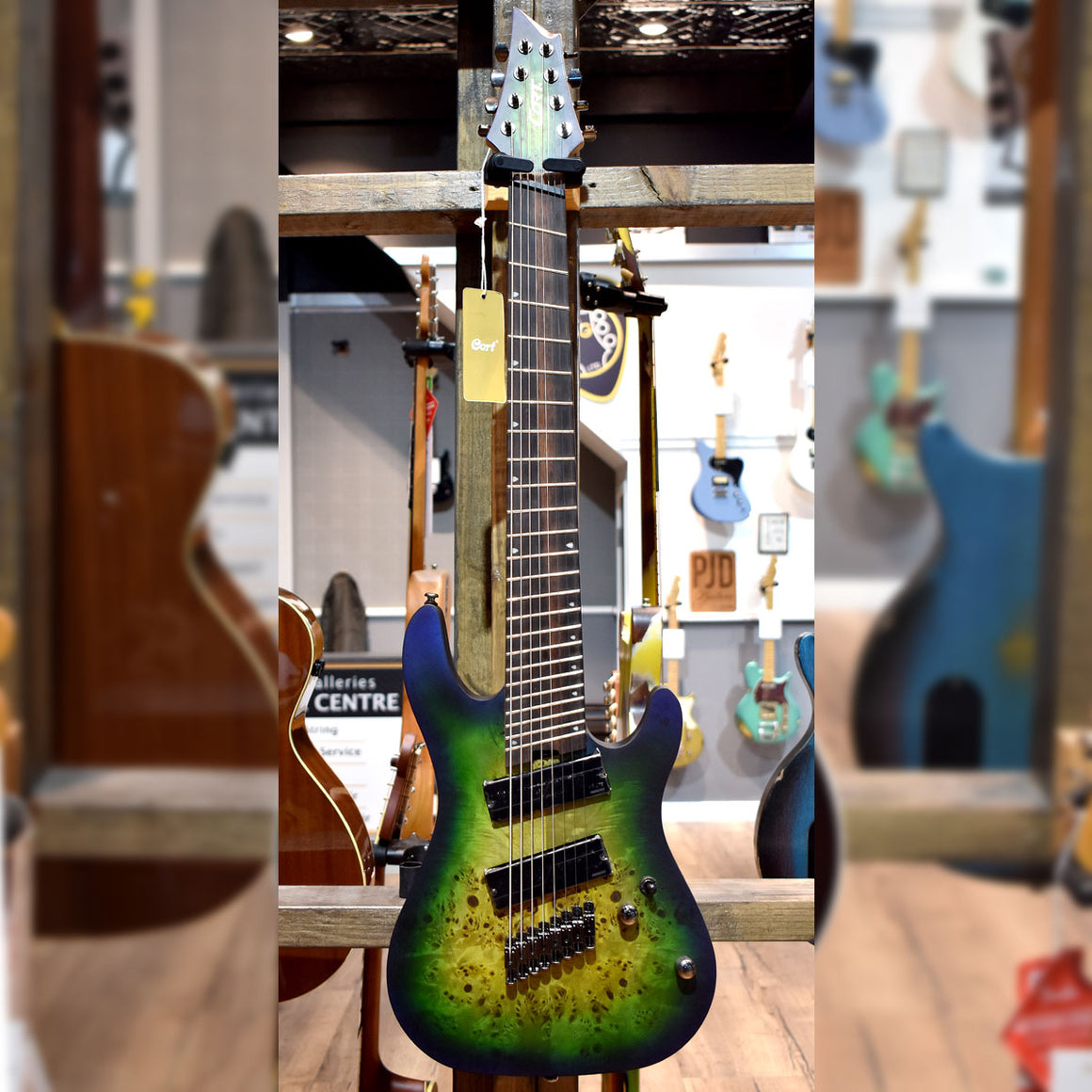 Cort KX508 II Mariana Blue Burst 8-String Electric Guitar
