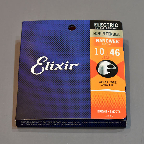 Elixir, Nanoweb, 10-46 ,Light, Electric guitar Strings - Guitar Galleries