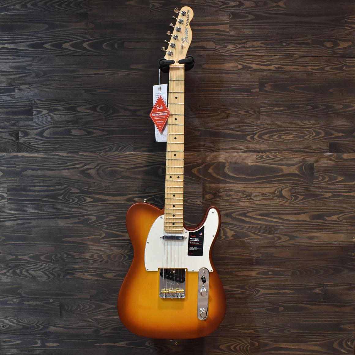 Fender 70th Anniversary Limited Edition American Performer Timber Telecaster Honeyburst Electric Guitar W/Gig Bag