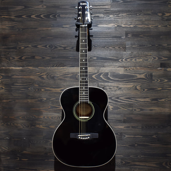 Adam Black O-2 Folk Black Acoustic Guitar
