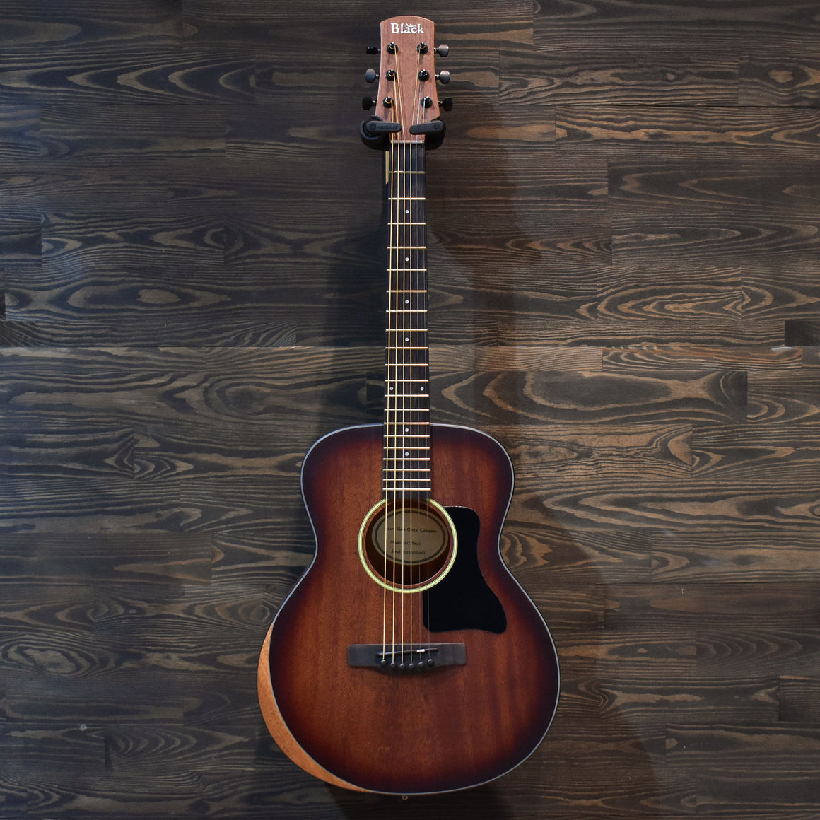 Adam Black O-2 w/Bevel Travel Acoustic Guitar Vintage Sunburst w/ Gig Bag