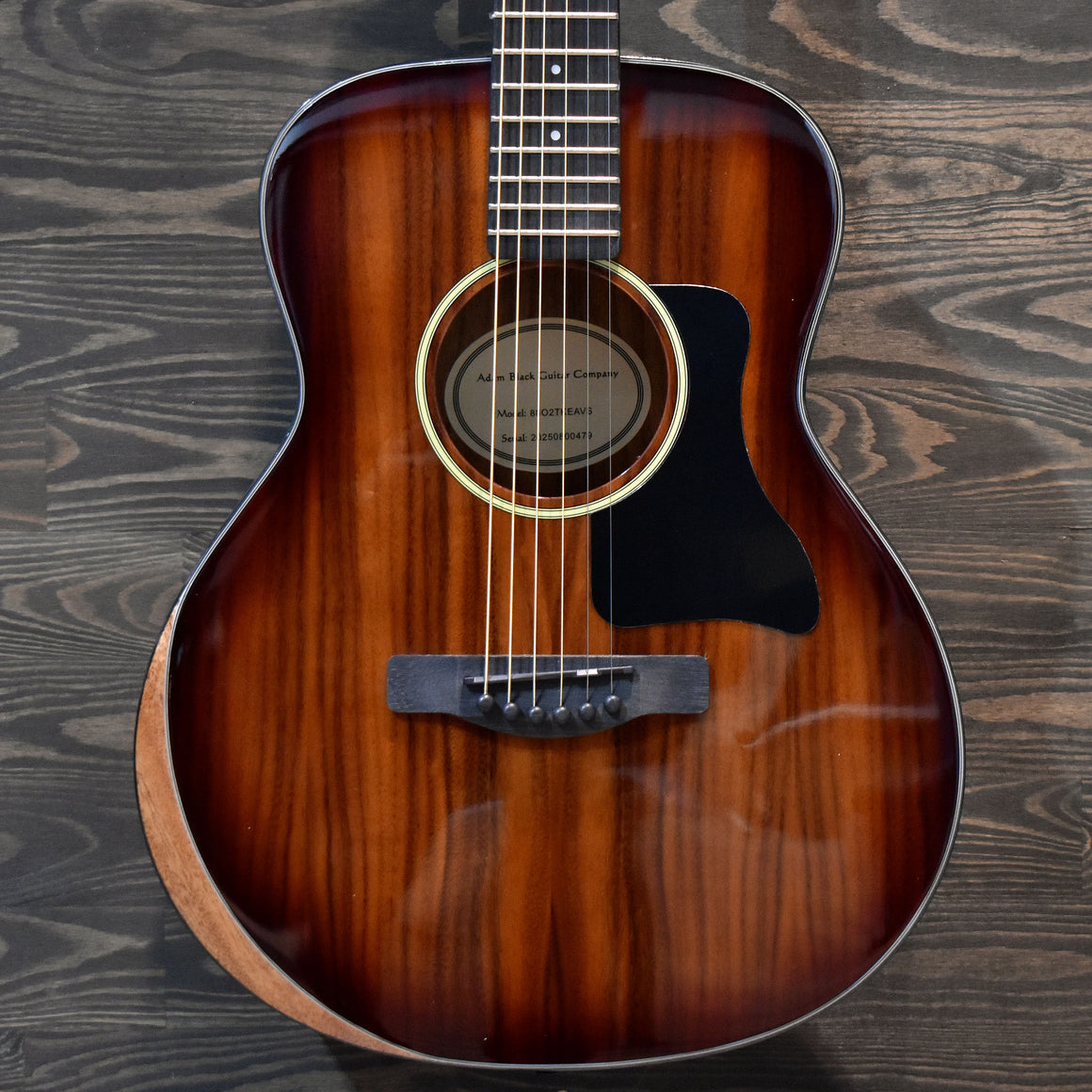 Adam Black O-2E Koa w/ Bevel Travel Electro-Acoustic Guitar w/ Gig Bag