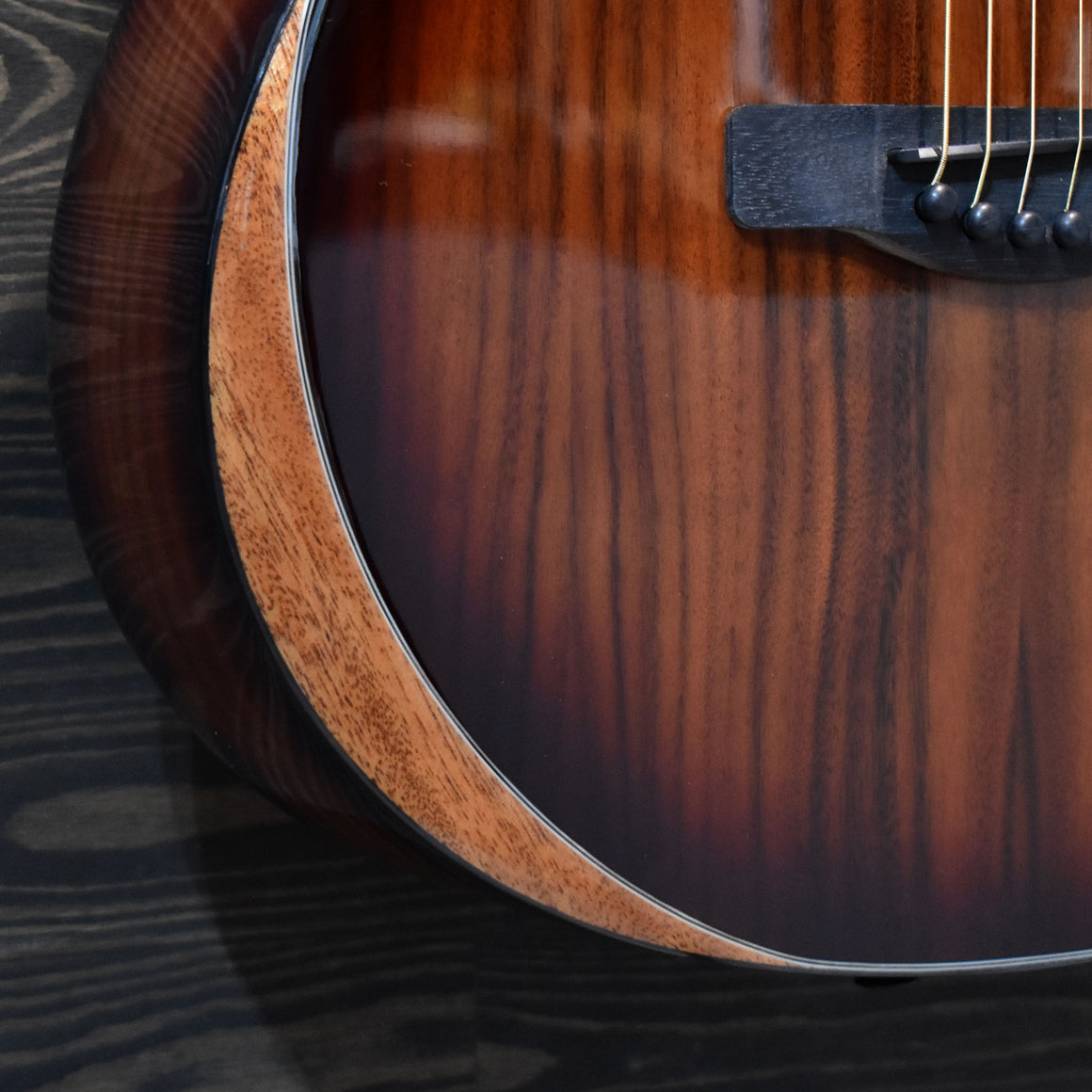 Adam Black O-2E Koa w/ Bevel Travel Electro-Acoustic Guitar w/ Gig Bag