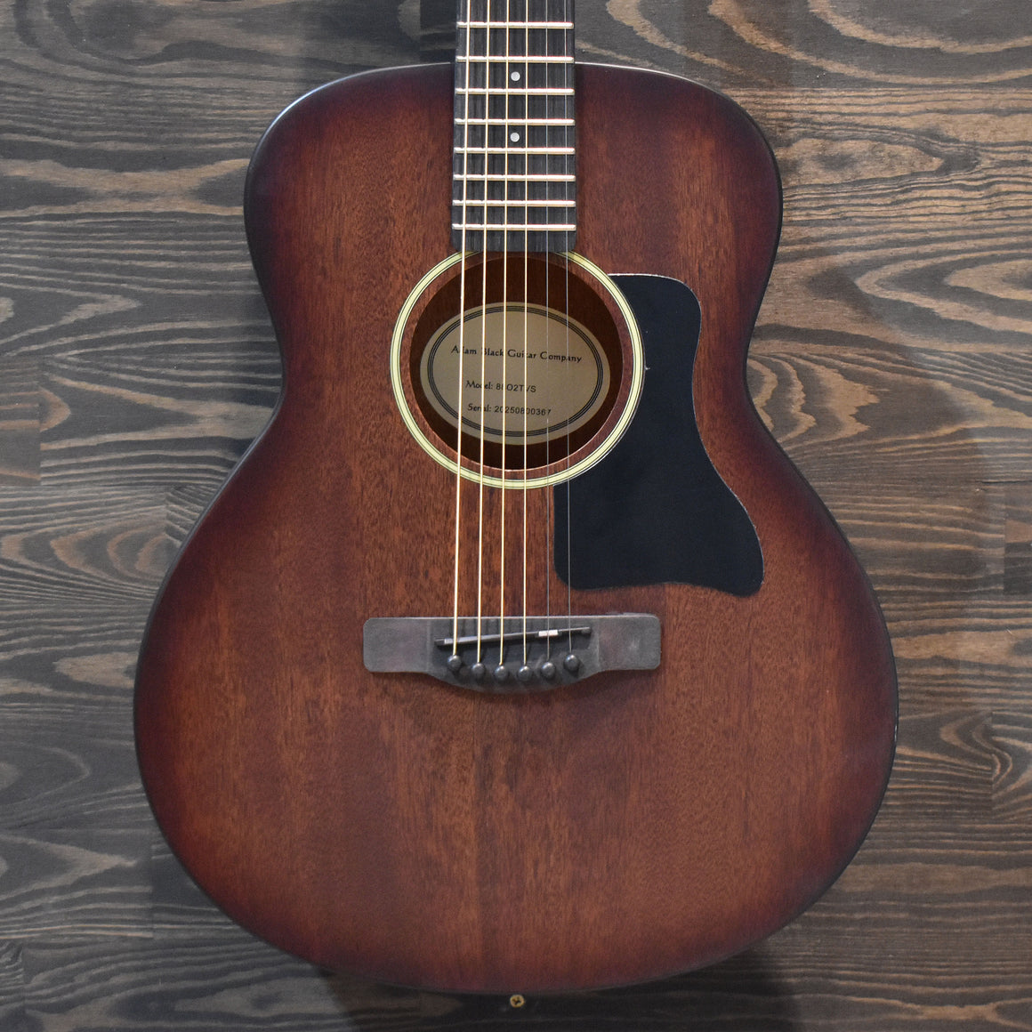 Adam Black O-2E Sapele Travel Electro-Acoustic Guitar Vintage Sunburst w/ Gig Bag