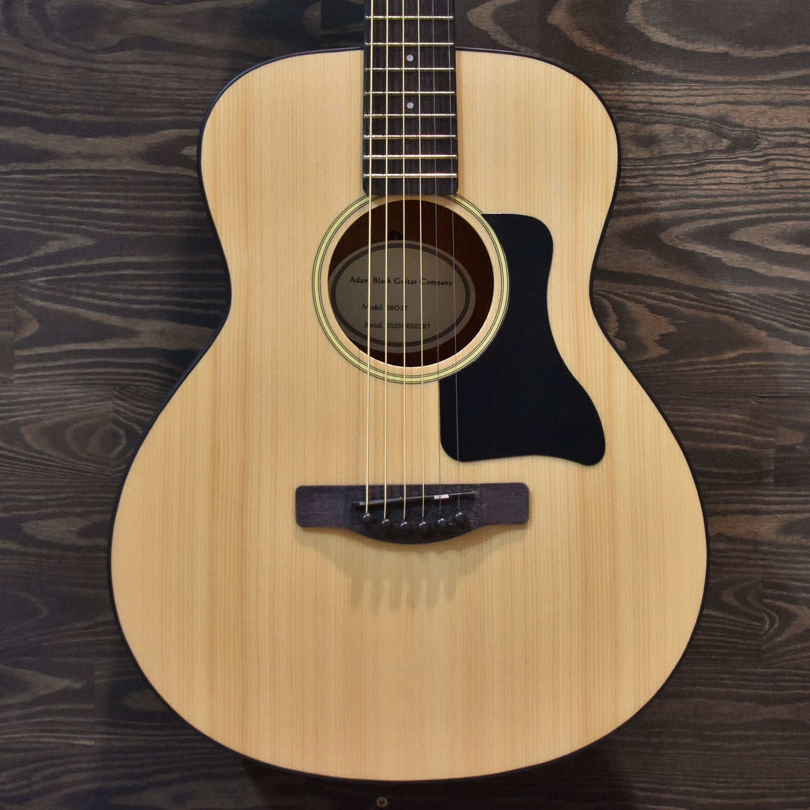 Adam Black O-3 Spruce Travel Acoustic Guitar w/ Gig Bag