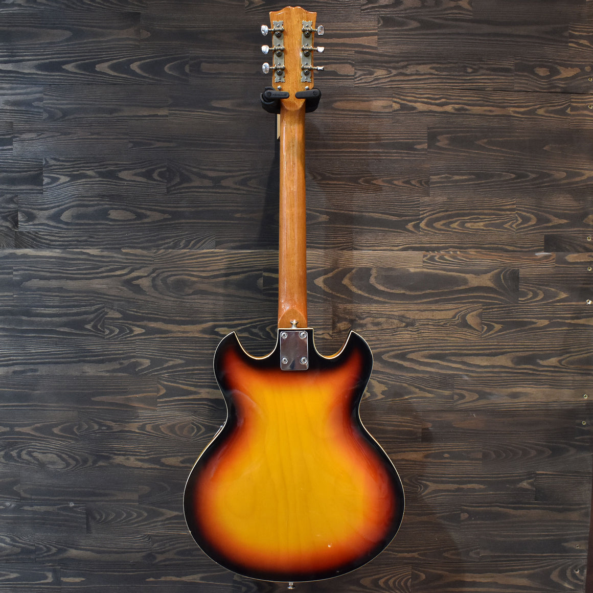 Audition Tiesco Semi Hollow 3-Tone-Sunburst Electric Guitar w/Gig Bag