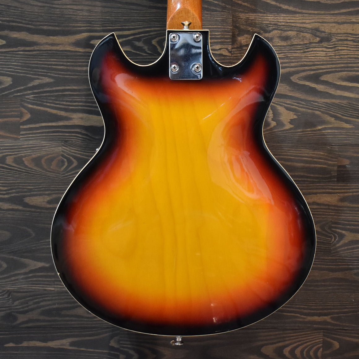 Audition Tiesco Semi Hollow 3-Tone-Sunburst Electric Guitar w/Gig Bag