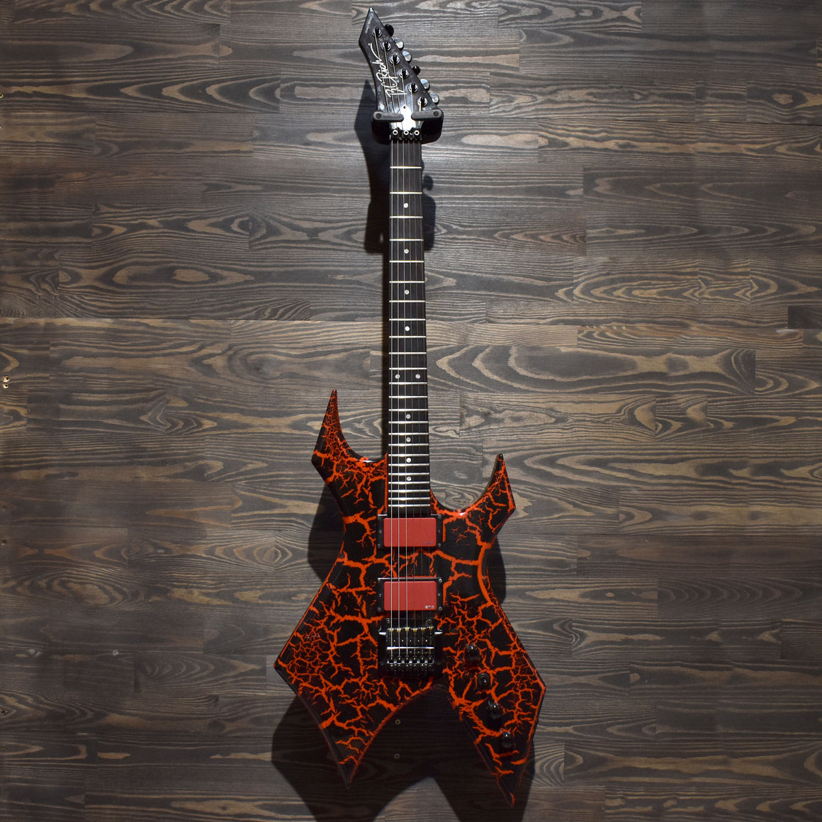 BC Rich Legacy Warlock Red Crackle Electric Guitar W/Gig Bag