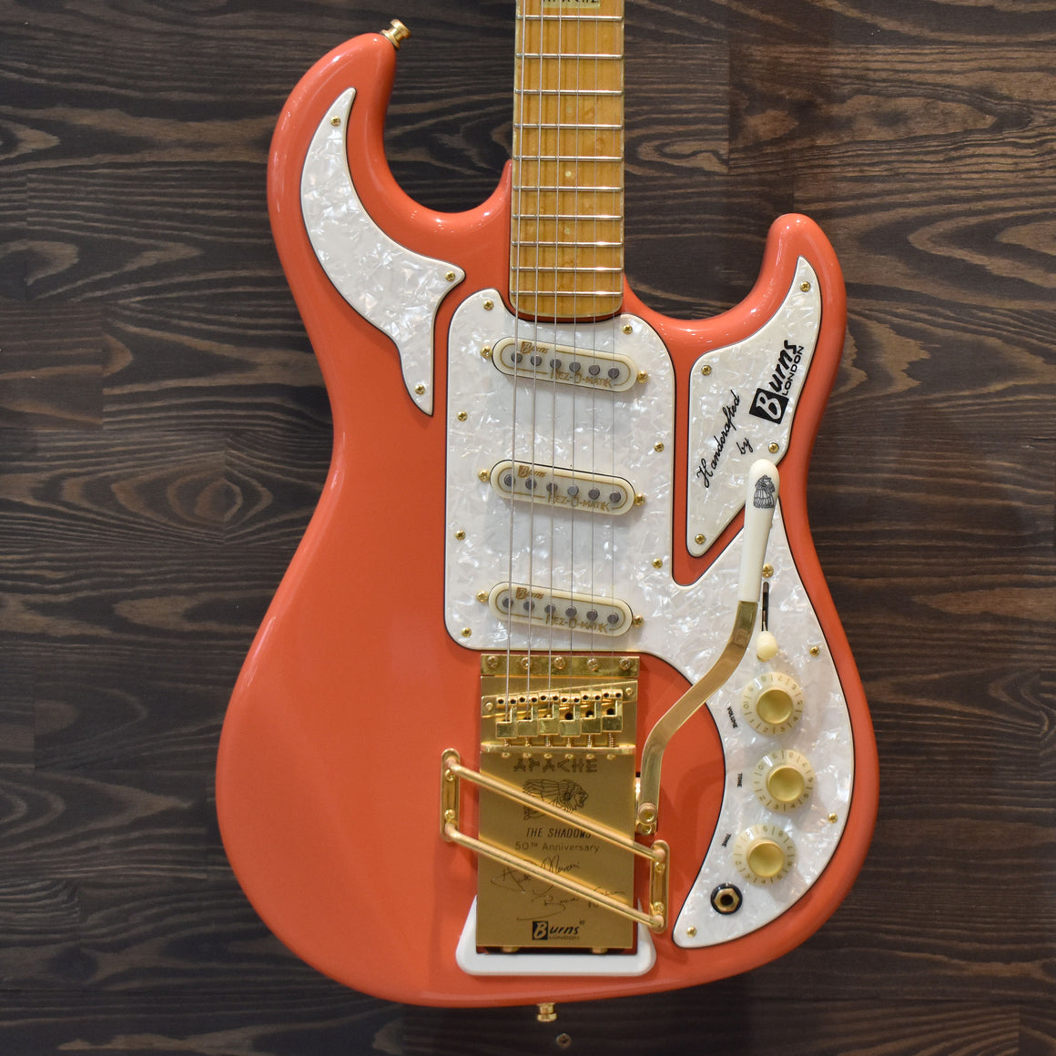 2011 Burns Apache Fiesta Red Electric Guitar w/Hard Case (051)