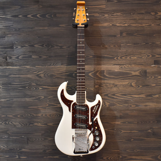 2004 40th Anniversary Burns Hank Marvin White Electric Guitar w/Hard Case (1638)