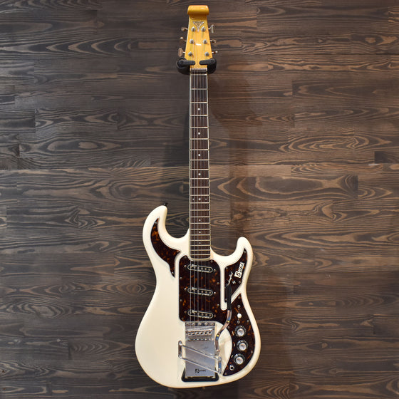 2004 40th Anniversary Burns Hank Marvin White Electric Guitar w/Hard Case (1038)