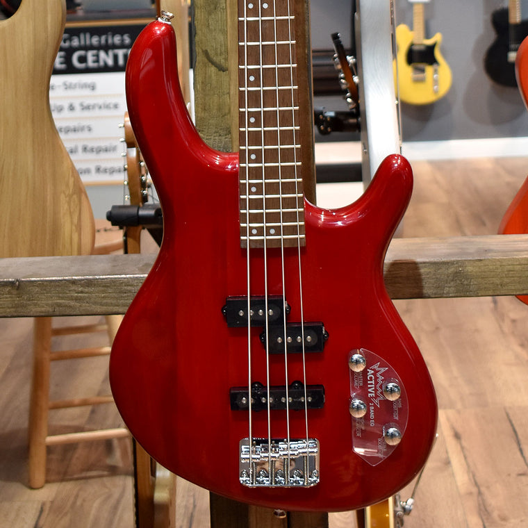 Cort Action Bass Plus Trans Red Electric Bass Guitar