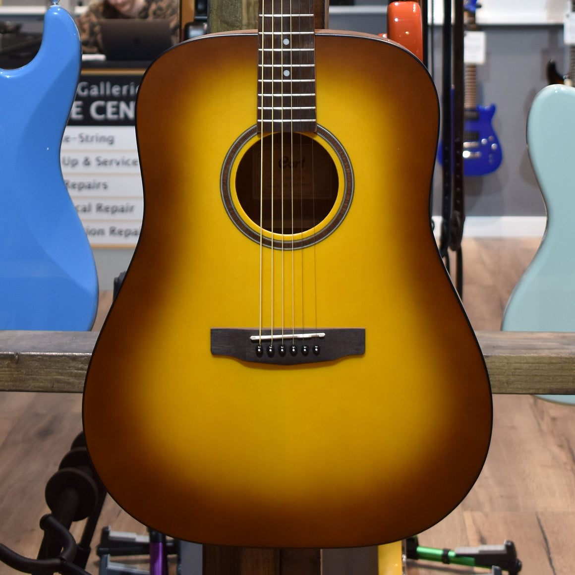 Cort AD850SSB Open Pore Satin Sunburst Acoustic Guitar