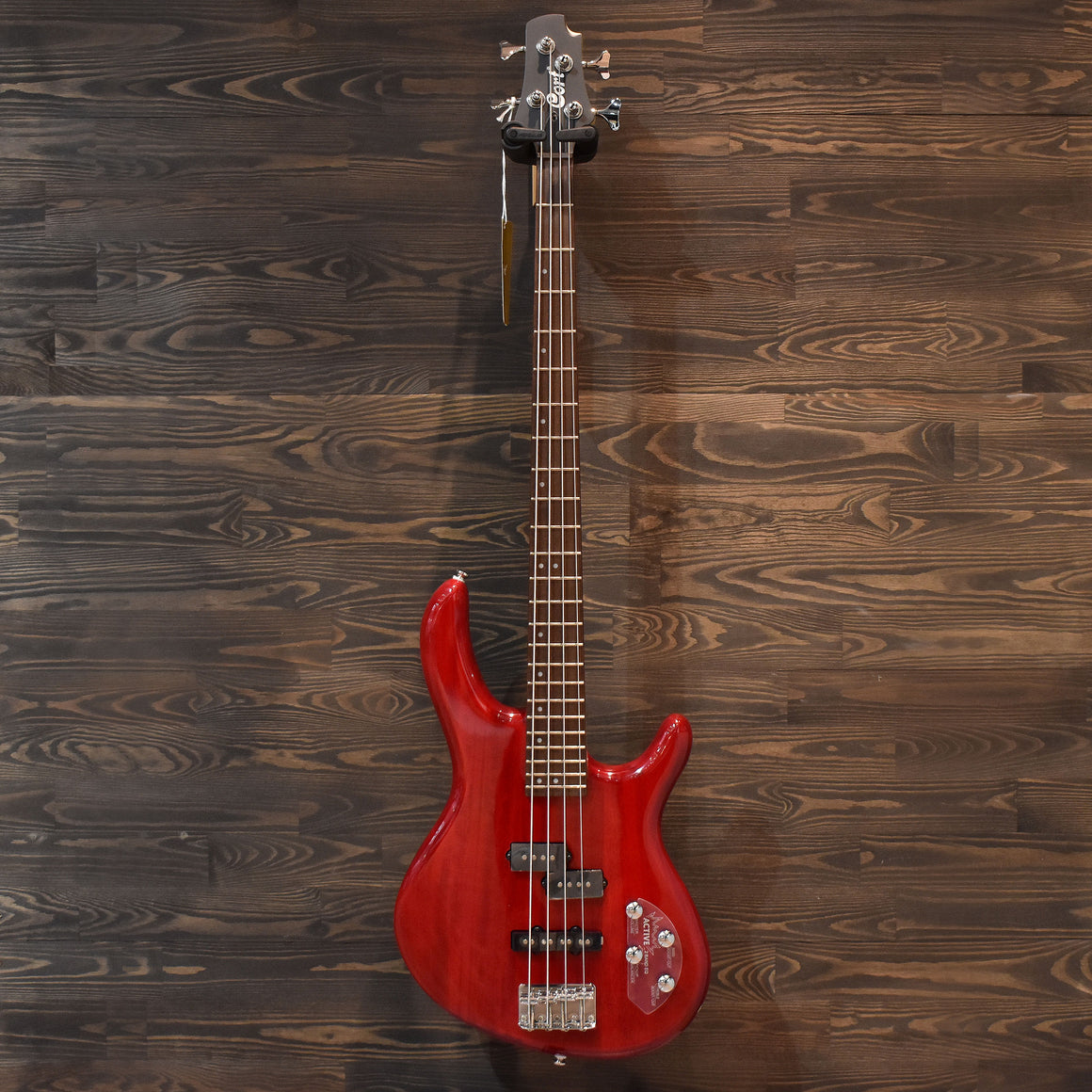 Cort Action Bass Plus Trans Red Electric Bass Guitar