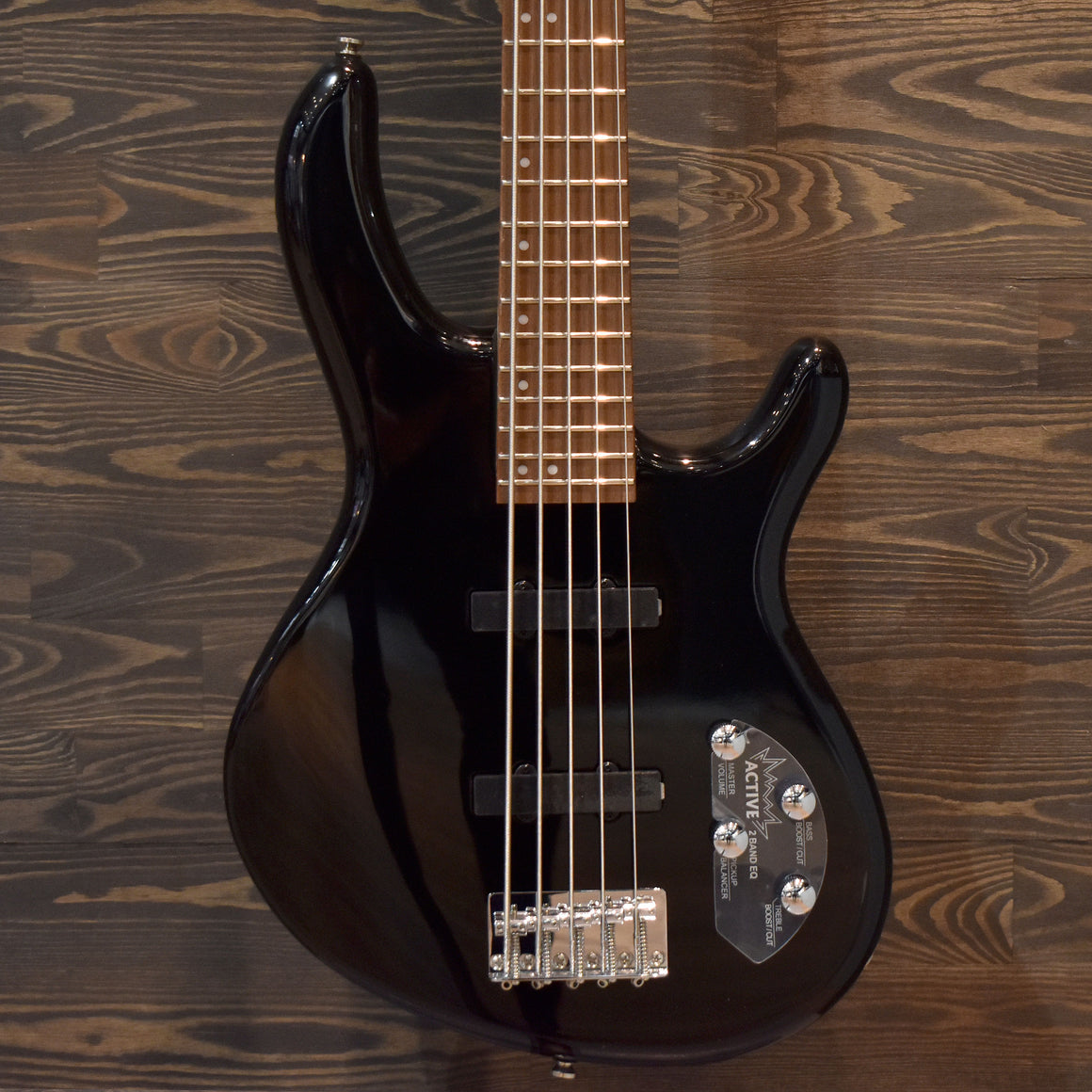 Cort Action Bass V Plus Black Electric Bass Guitar