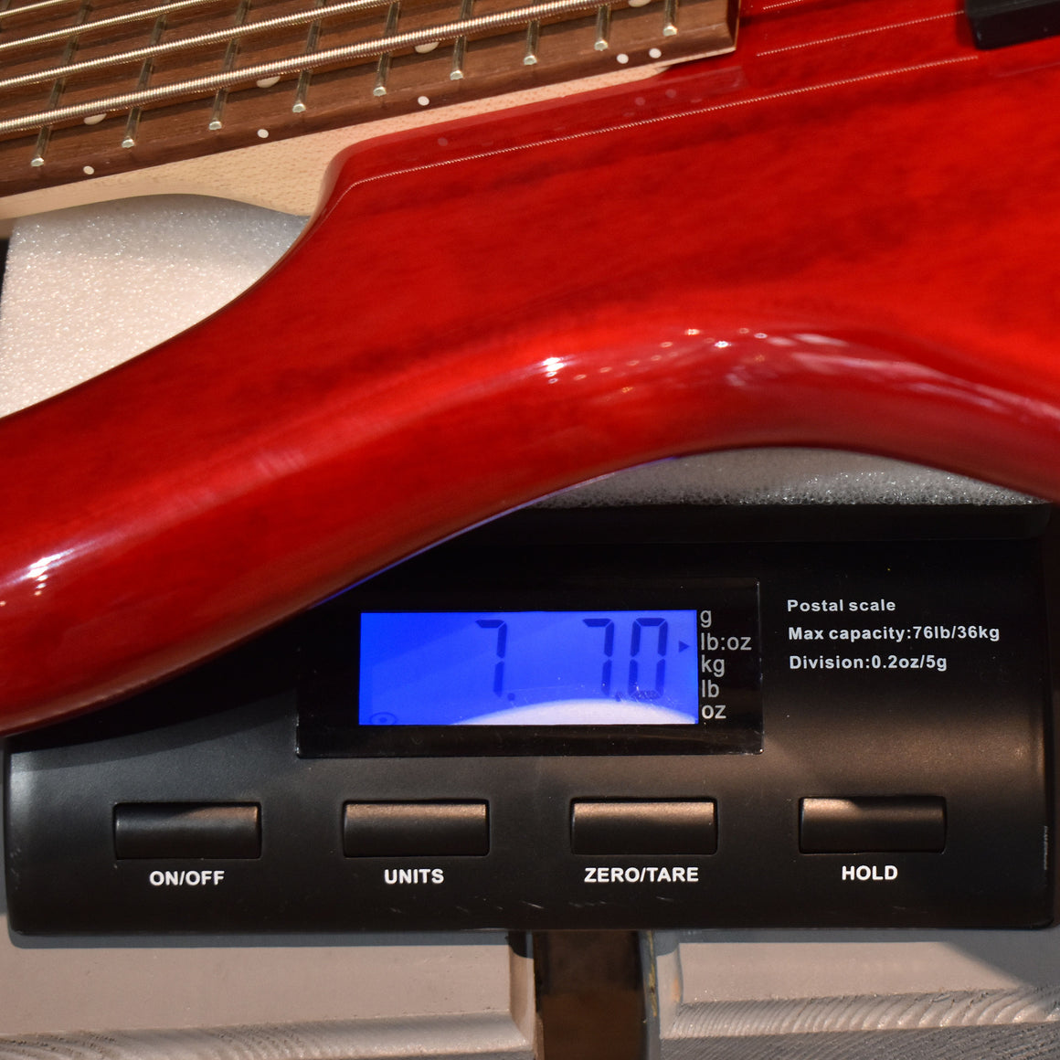Cort Action Bass V Plus Trans Red Electric Bass Guitar