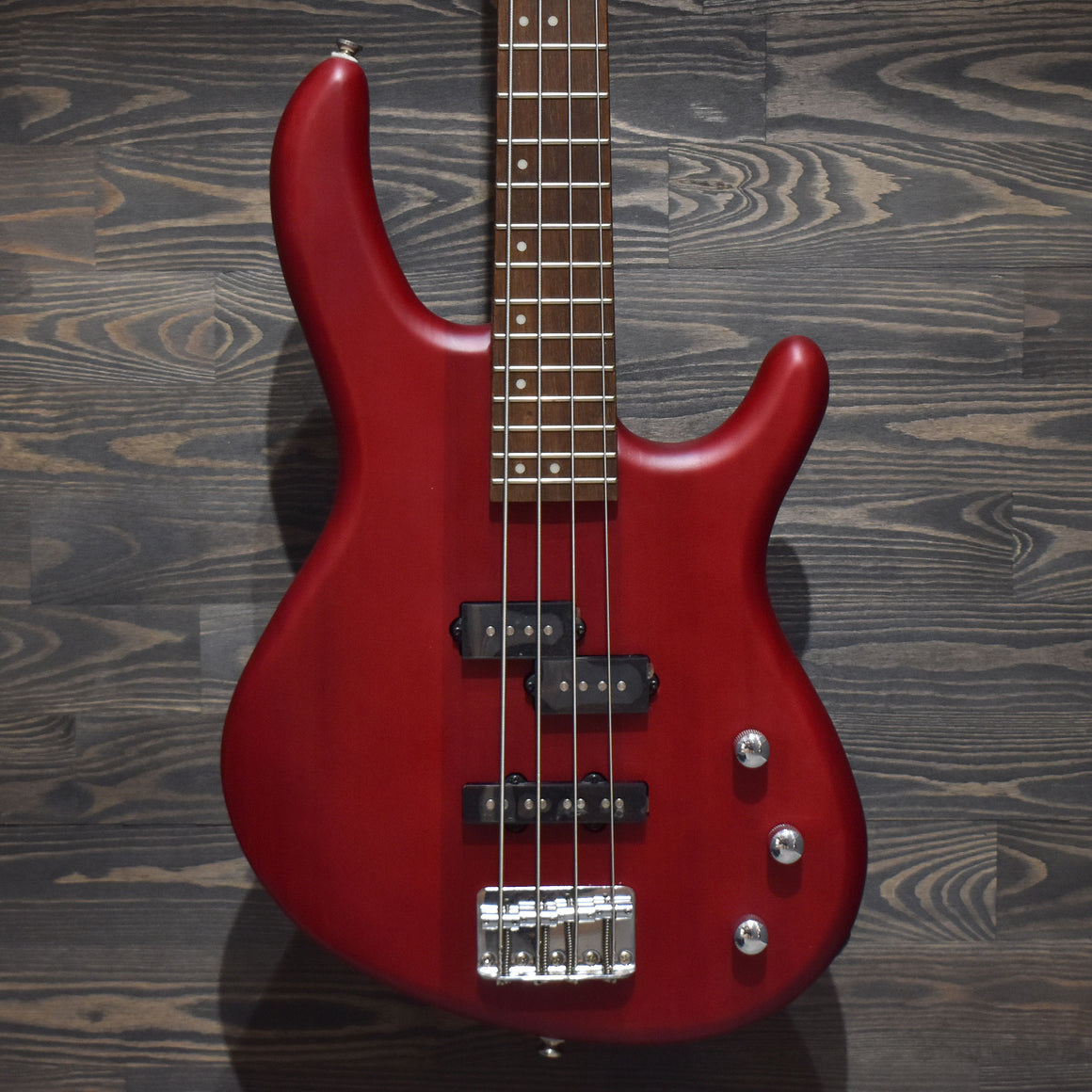 Cort Action Bass Open Pore Red Electric Bass Guitar (Pre-Owned)