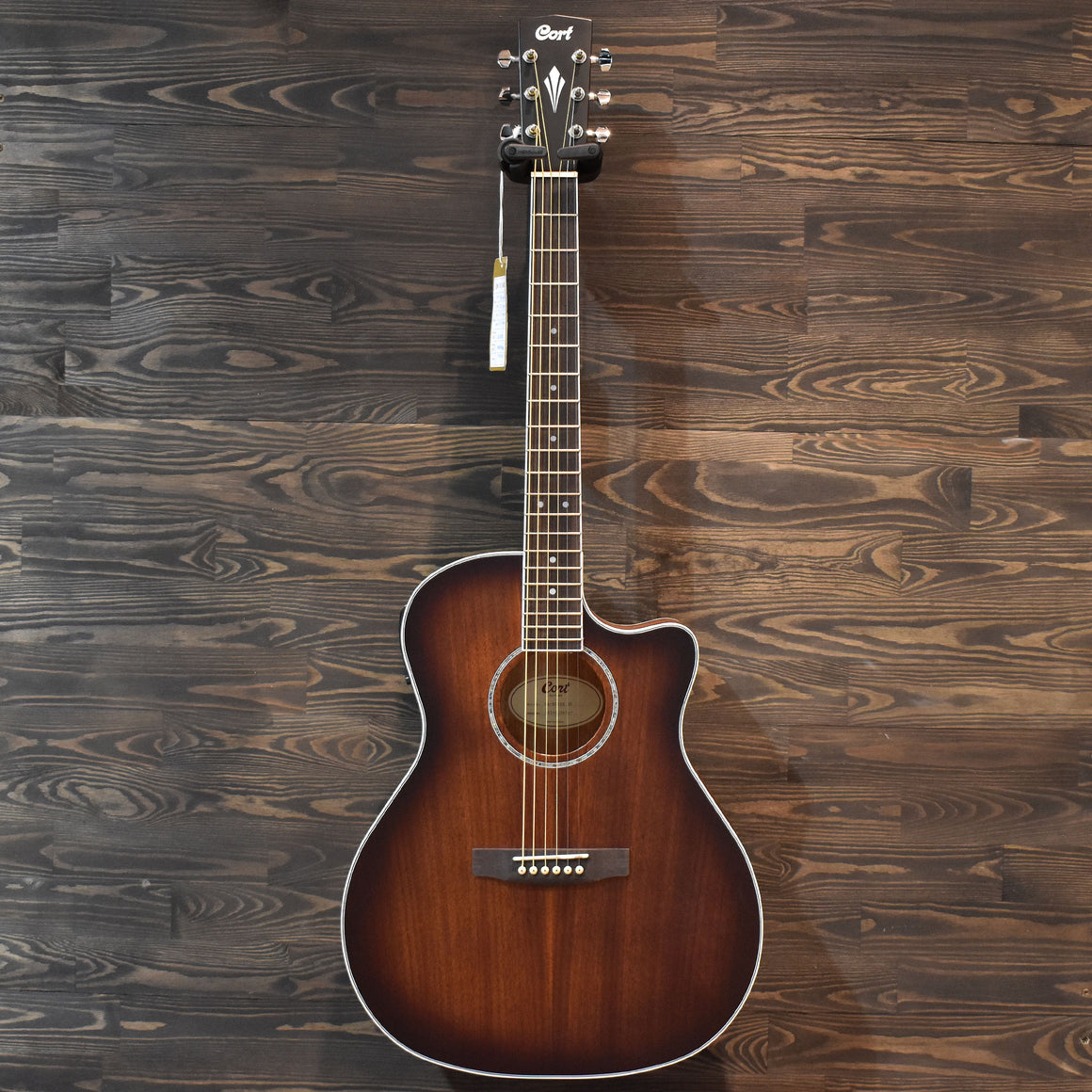 Cort GA-MEDX Mahogany Acoustic Guitar Open Pore