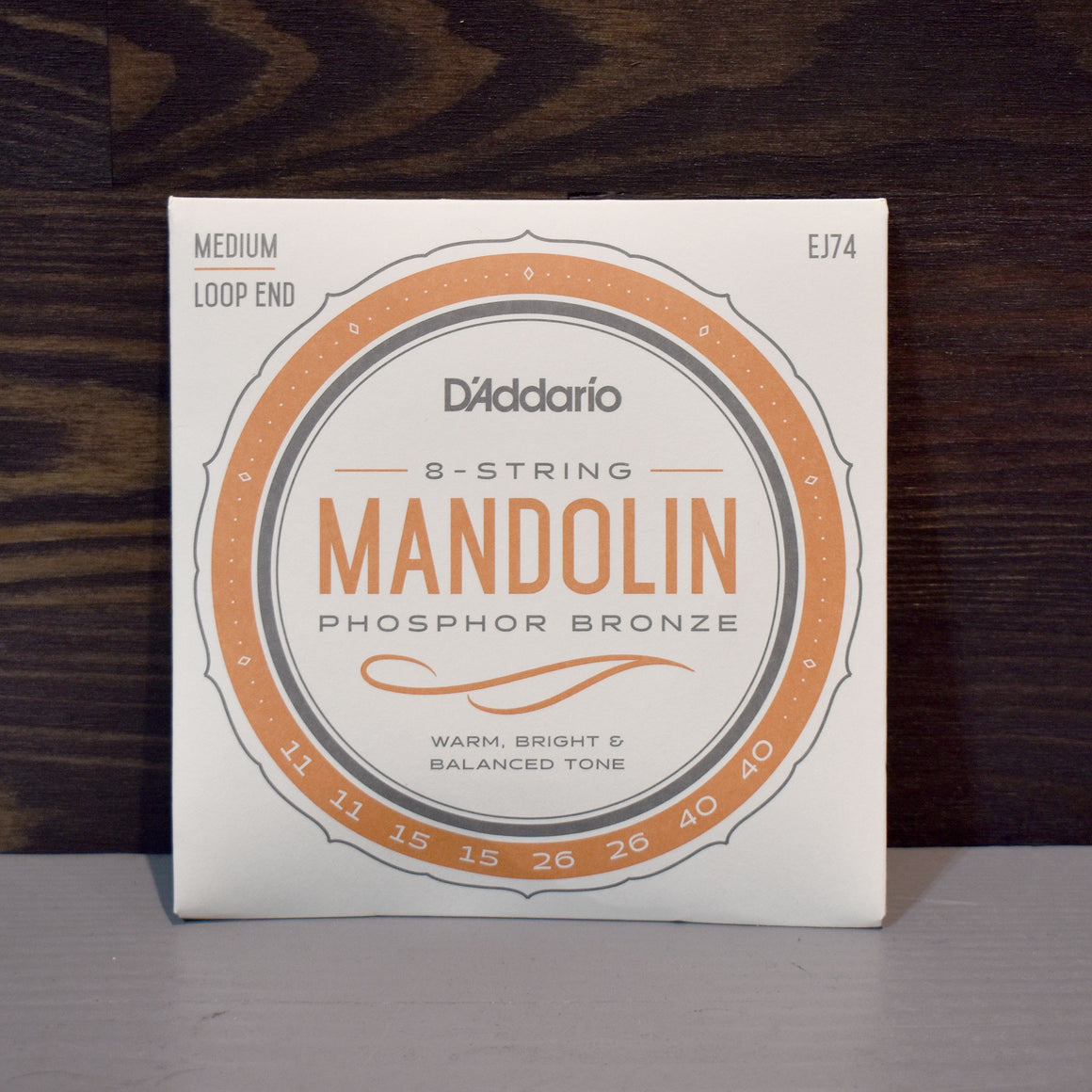 D'Addario 8-String Mandolin Phosphor Bronze Strings EJ74