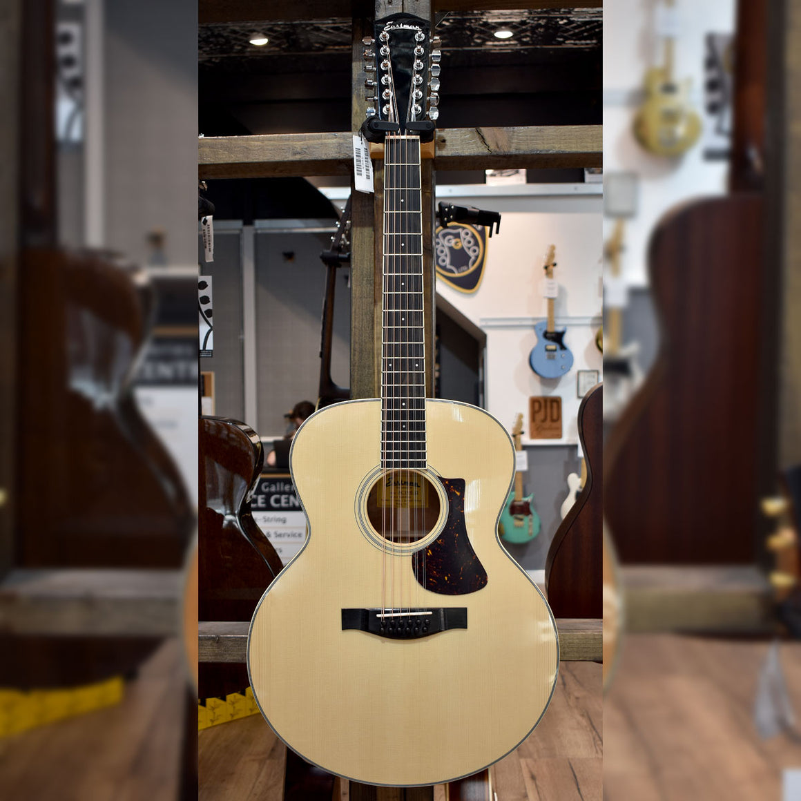 Eastman AC330E-12 Natural 12-String Electro-Acoustic Guitar w/Hard Case