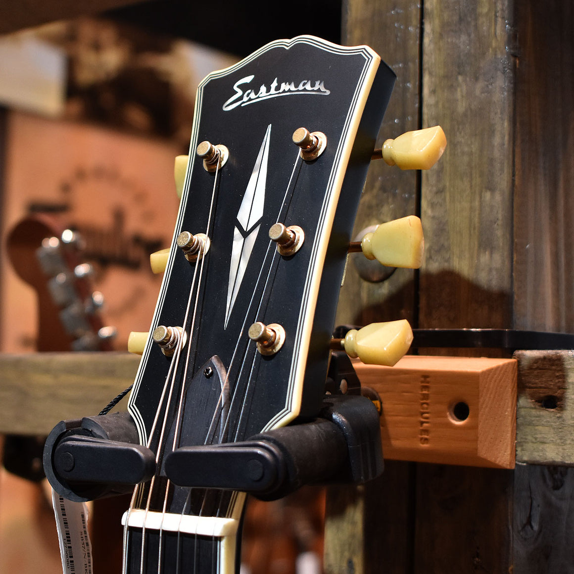 Eastman SB57/N-BK Aged Gloss Black Electric Guitar w/Hard Case