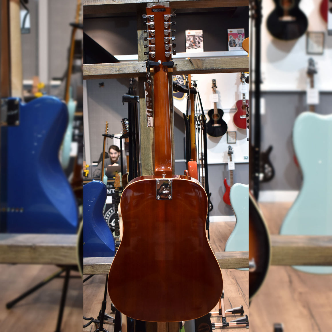 Eko Ranger 12 VR EQ Natural Stain 12-String Electro-Acoustic Guitar