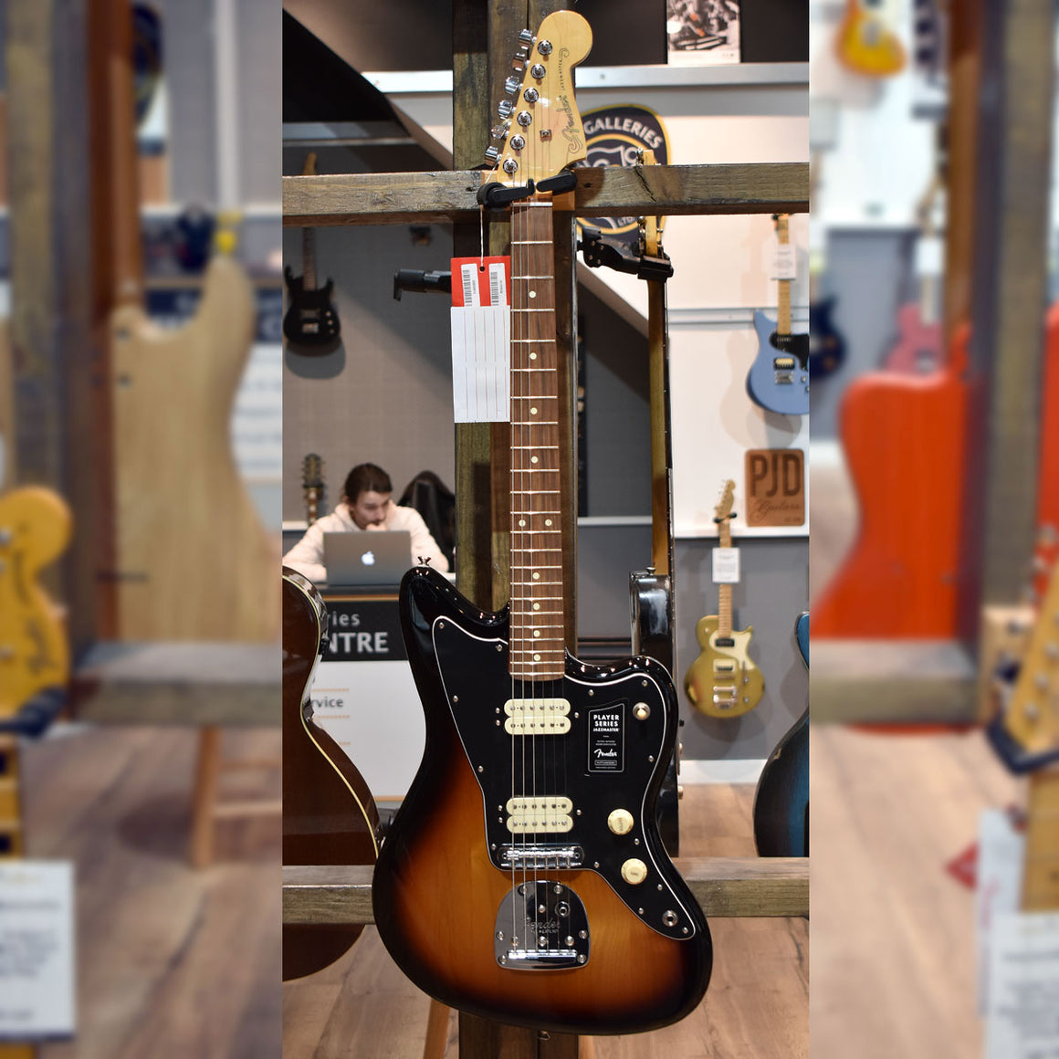 Fender Player Series Jazzmaster 3-Tone-Sunburst Electric Guitar