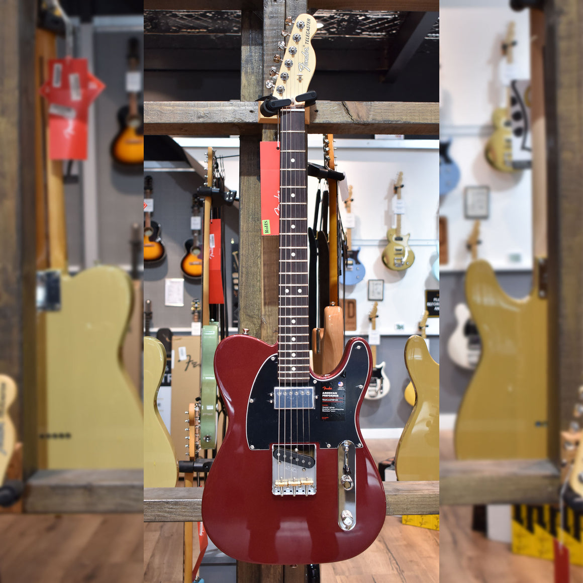 Fender American Performer Telecaster Hum Aubergine w/Gig Bag