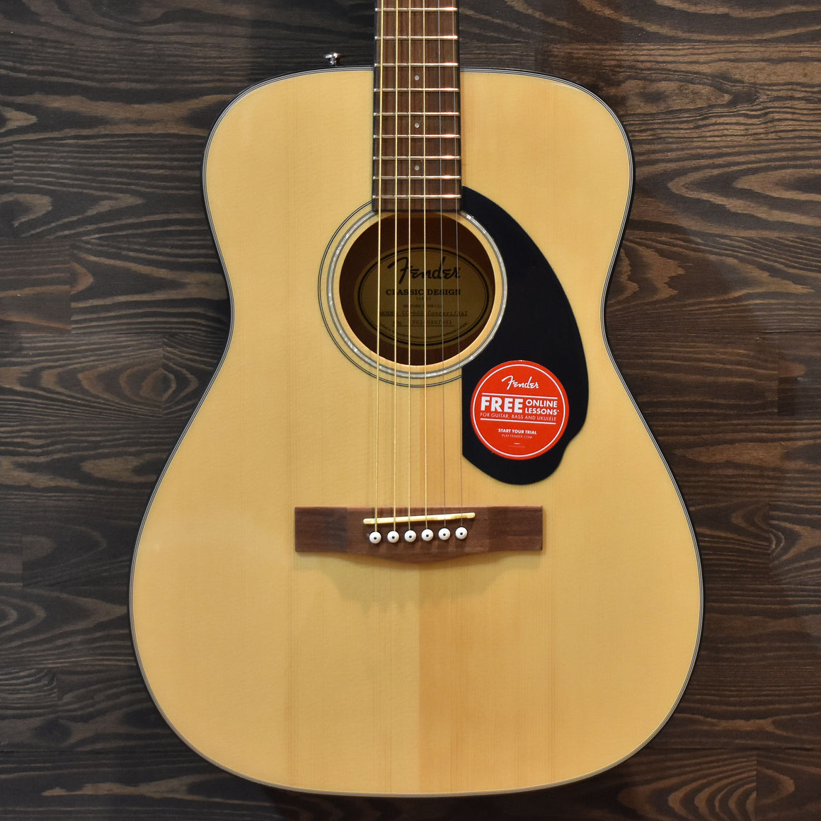 Fender CC-60S Concert Natural Acoustic Guitar