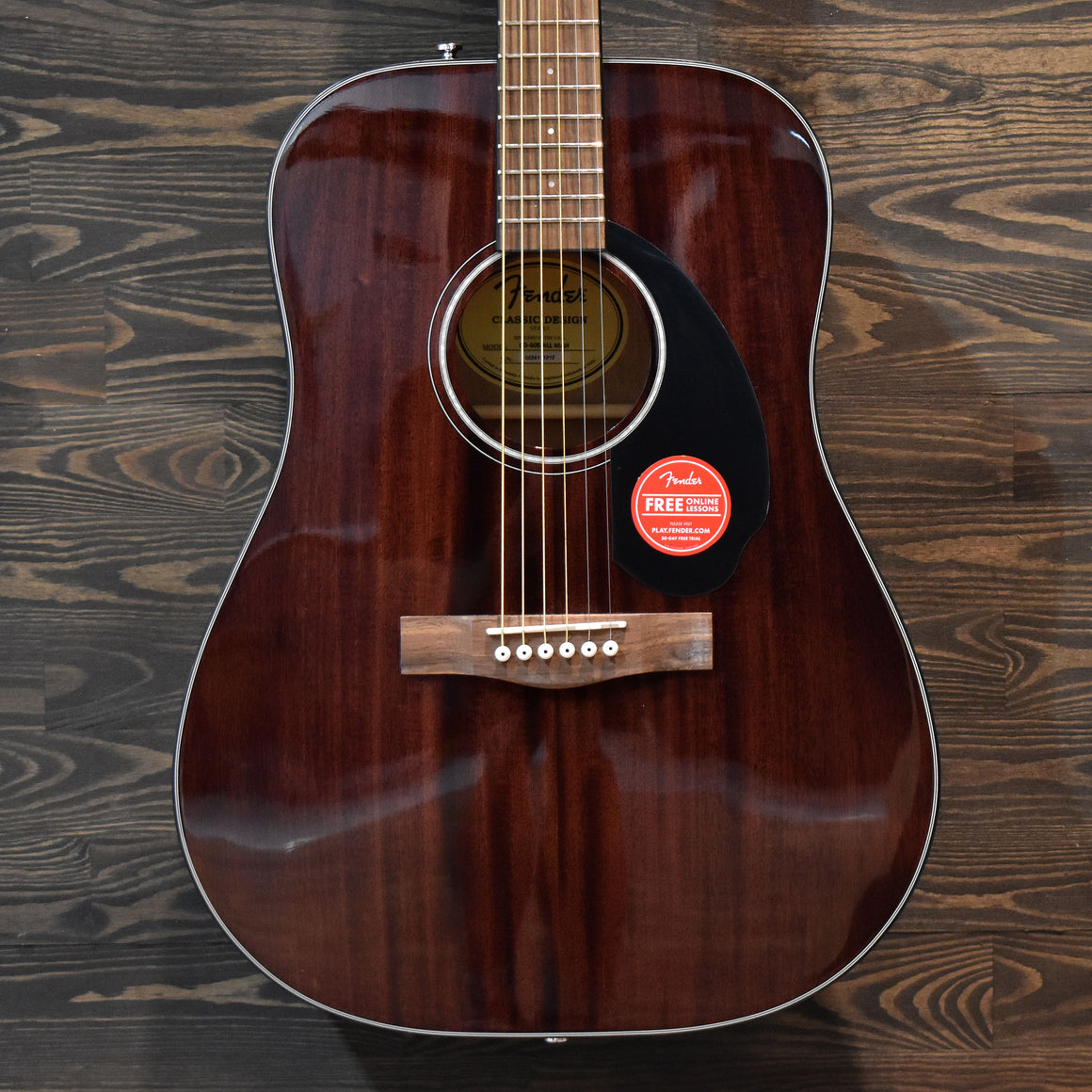 Fender CD-60S Mahogany Dreadnought Natural Acoustic Guitar