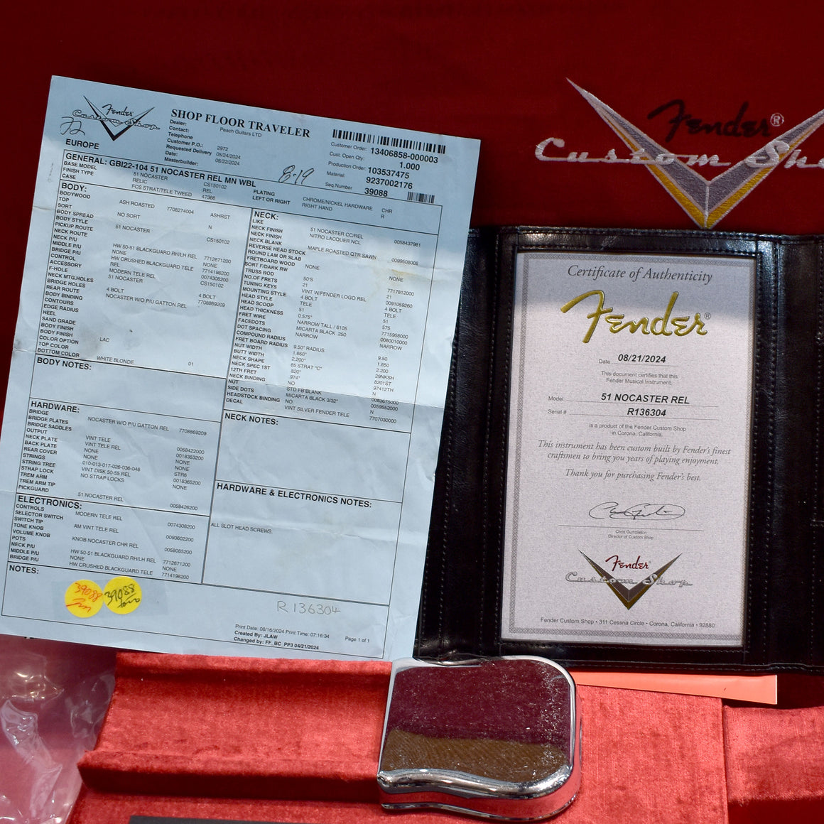 Fender Custom Shop 51 Nocaster Relic White Blonde w/ Hard Case (Pre-Owned)