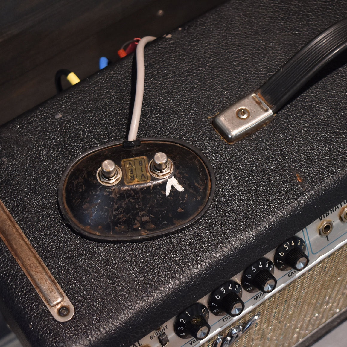 1960s Fender Dual Showman Reverb TFL5000X Guitar Amplifier Head W/Amp Cover (Pre-Owned)