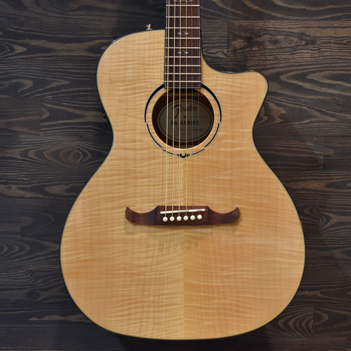 Fender FA-345CE Auditorium Natural Electro-Acoustic Guitar