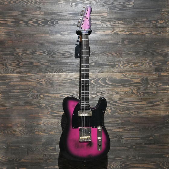 Caydence Endeavour Triton Pink Graffiti Burst Satin W/Premium Gig Bag