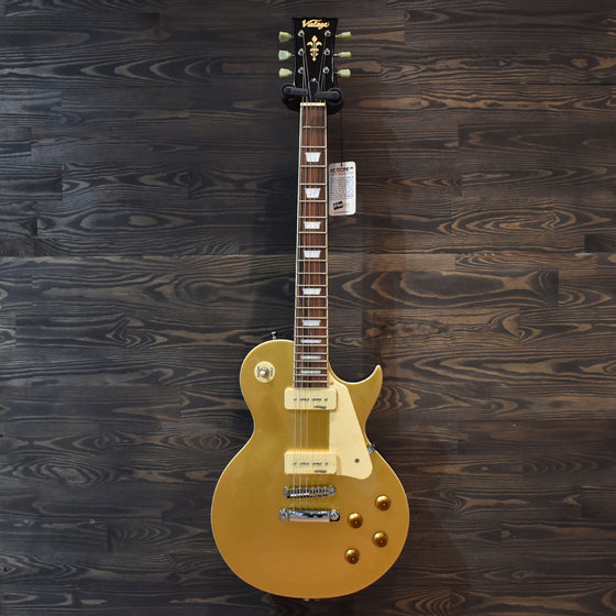 Vintage V100GT Gold Top Electric Guitar