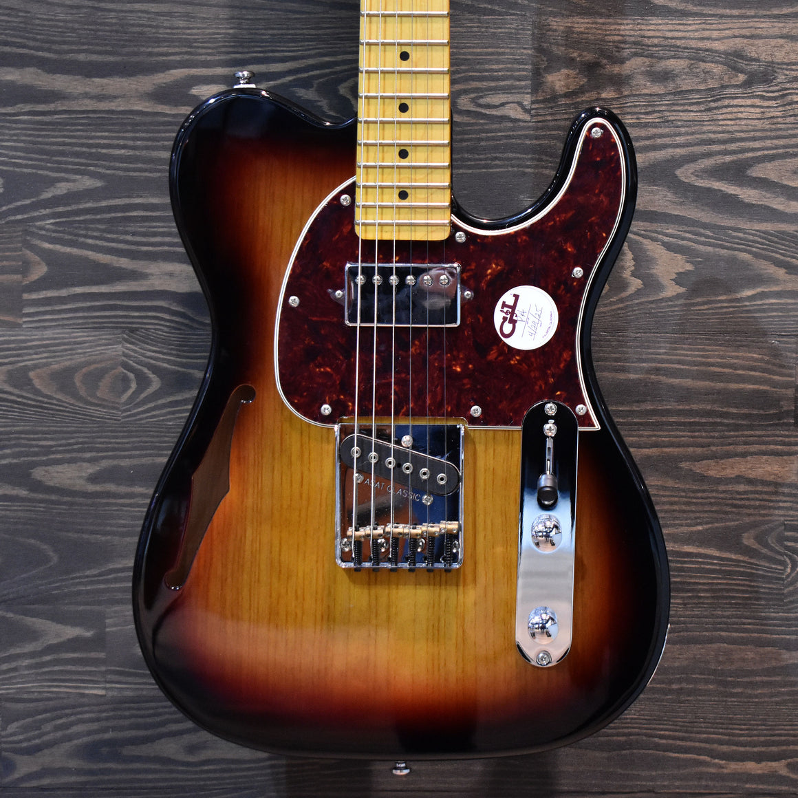 G&L Tribute Series ASAT Classic Bluesboy 3 Tone Sunburst