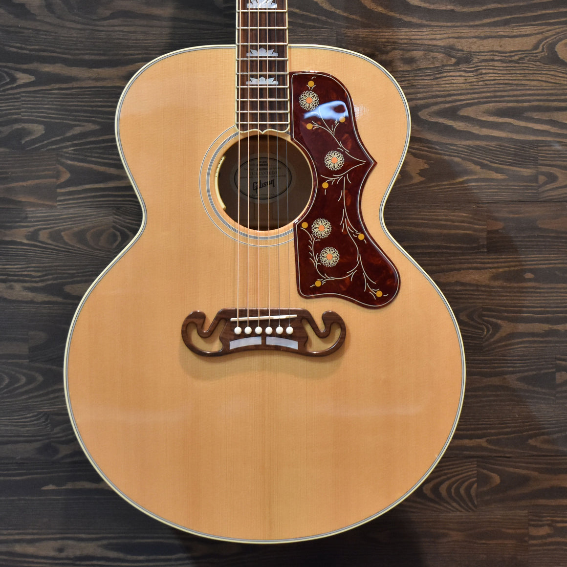 Gibson SJ-200 Natural Blonde Electro-Acoustic Guitar W/Hard Case (Pre-Owned)