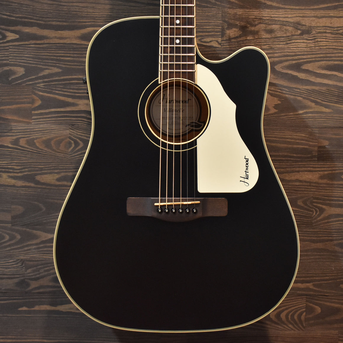 Hartwood Villanelle SCE-BLK Electro-Acoustic Guitar Black (Pre-Owned)