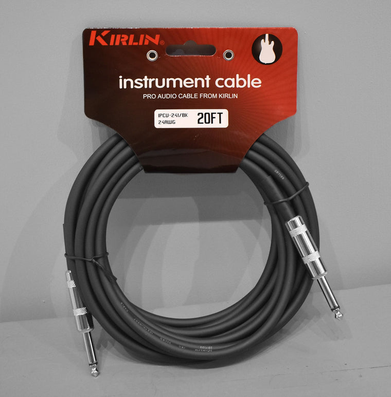 Kirlin Deluxe 20ft Straight To Straight Instrument Cable
