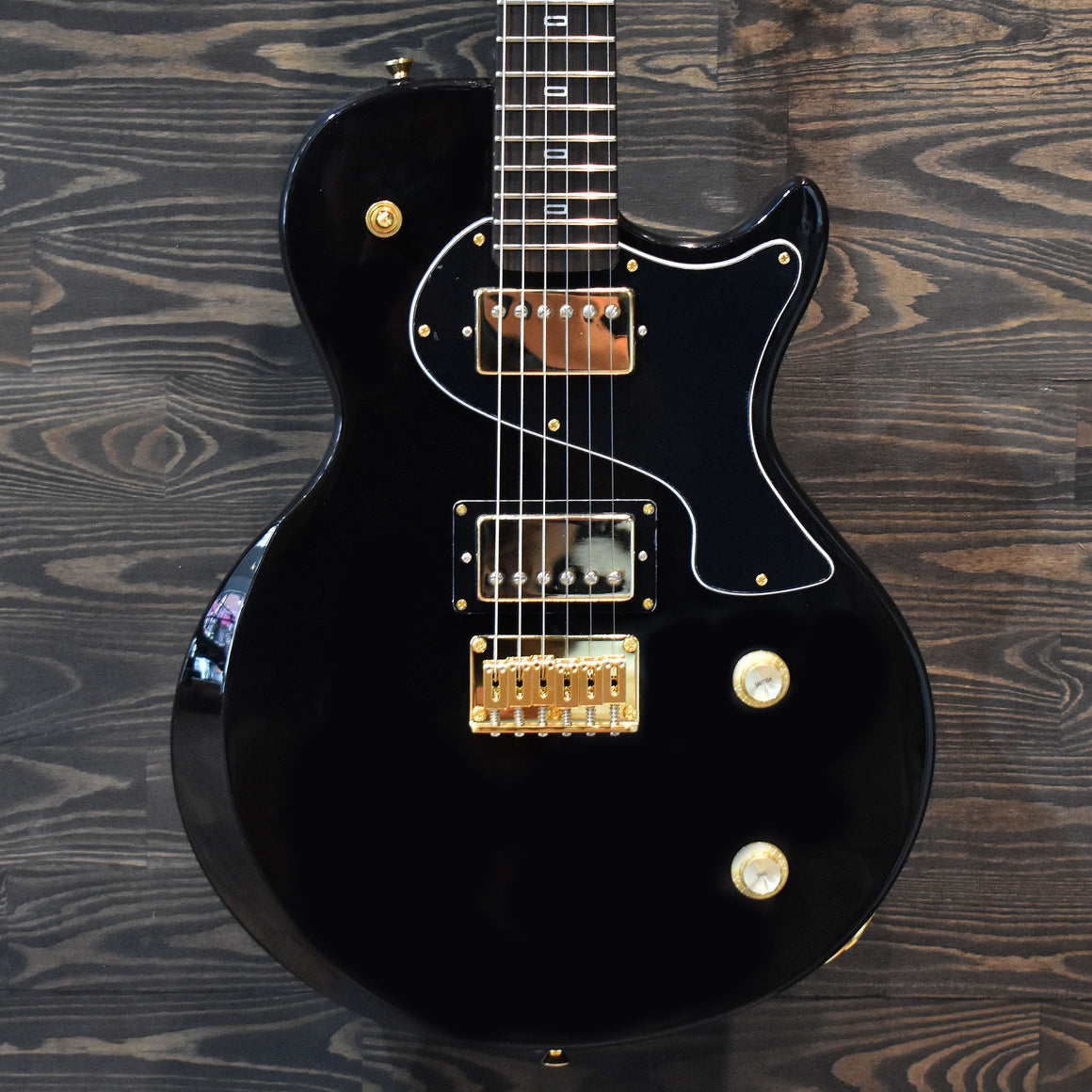 PJD Guitar Galleries Exclusive Carey Standard Custom Alder Black Gloss Electric Guitar W/Gig Bag