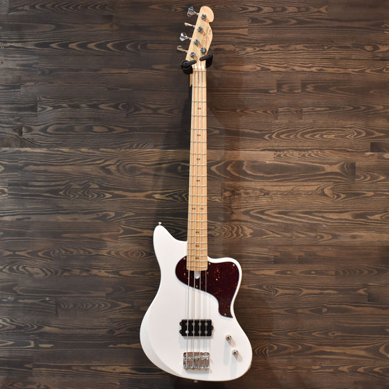PJD St John Standard MM Bass Gloss Arctic White Alder Electric Bass Guitar W/Gig Bag