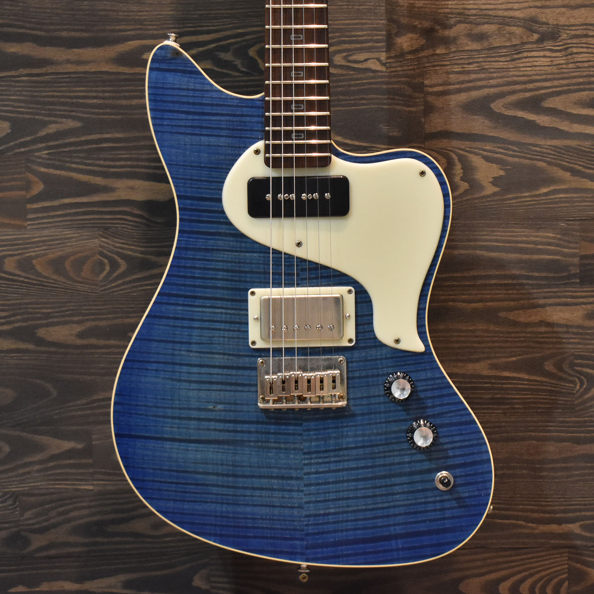 PJD St John Elite Royal Blue Burst Electric Guitar W/Hard Case (Pre-Owned)