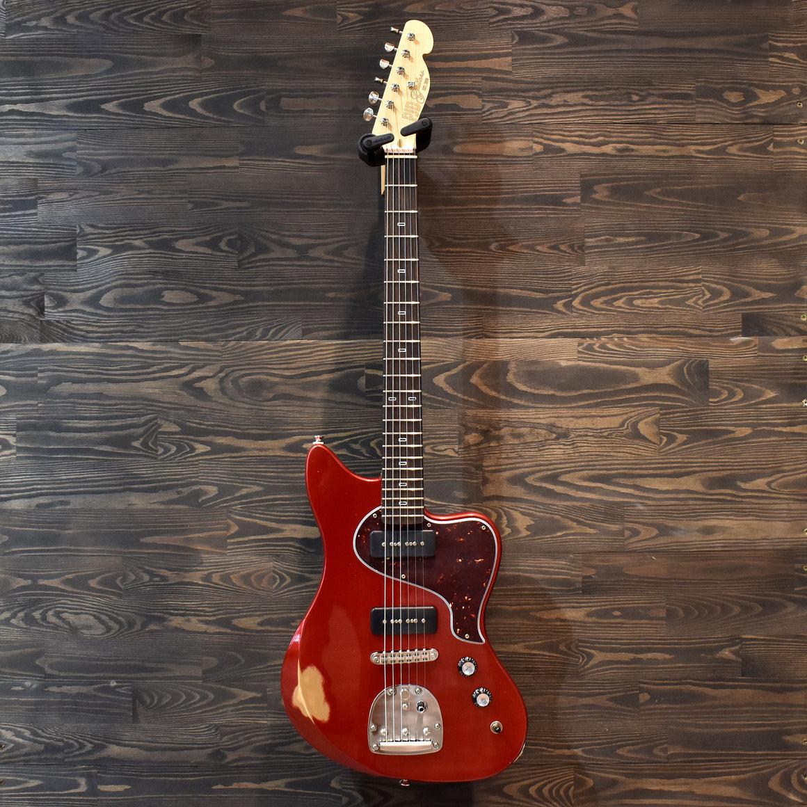 Guitar Galleries Exclusive PJD St John Custom Plus Alder Candy Apple Red Gloss Spray Over Electric Guitar W/Gig Bag