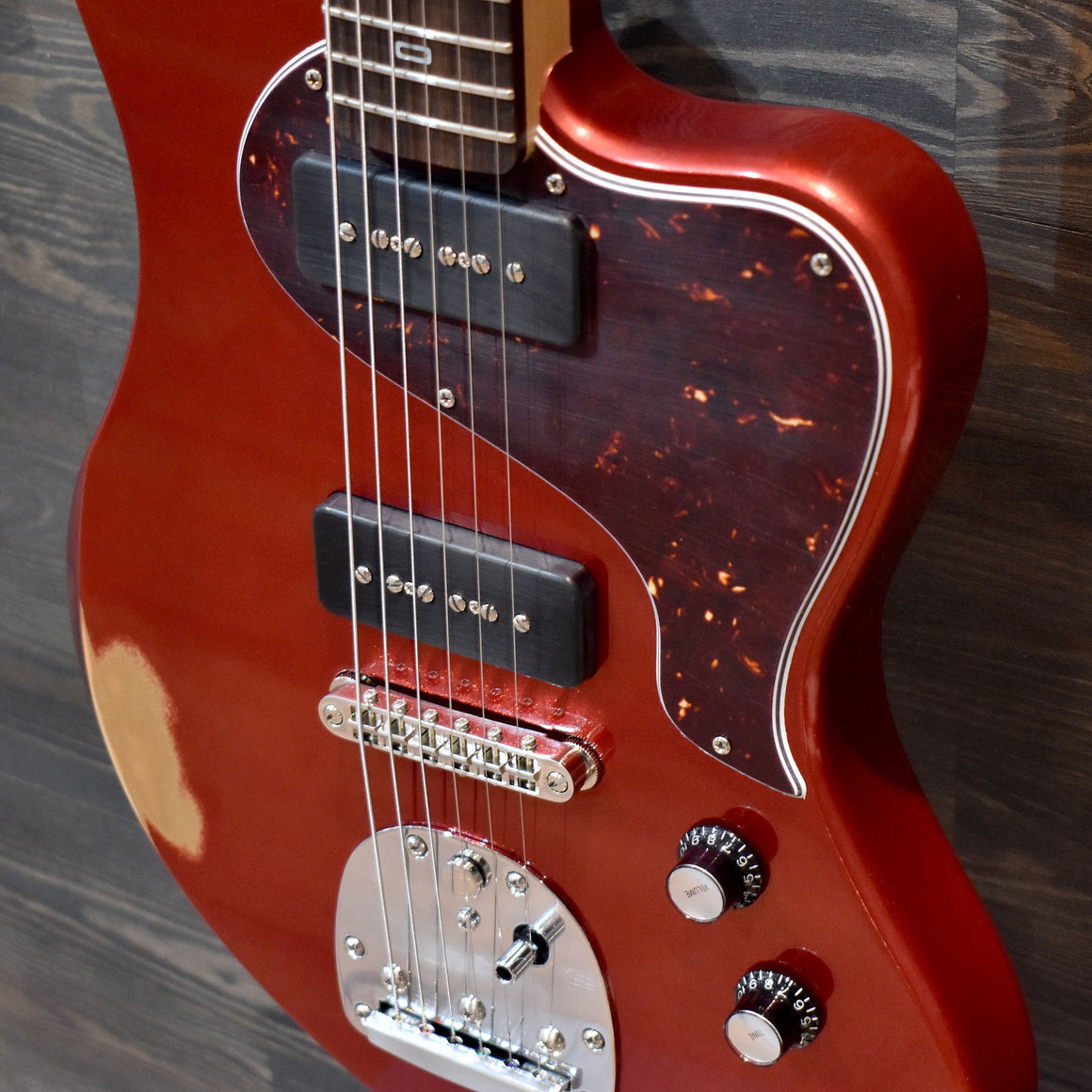 Guitar Galleries Exclusive PJD St John Custom Plus Alder Candy Apple Red Gloss Spray Over Electric Guitar W/Gig Bag