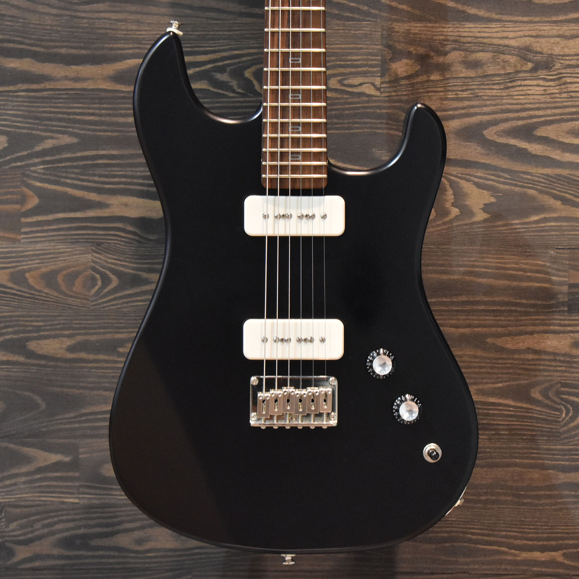 PJD Woodford Satin Black Electric Guitar w/Hard Case (Pre-Owned)