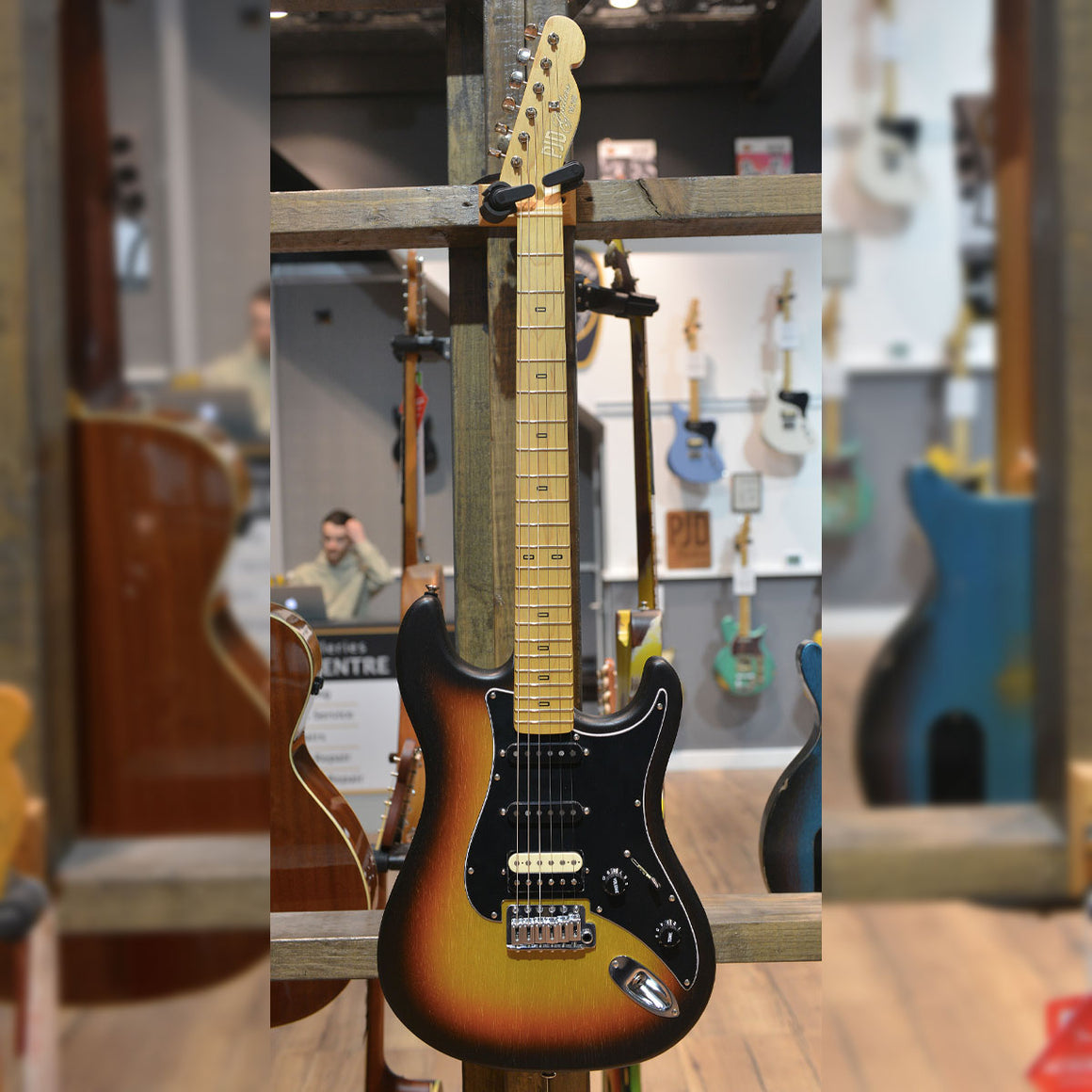 PJD Woodford Standard Plus Electric Guitar 3-Tone-Sunburst w/ Premium Gig Bag