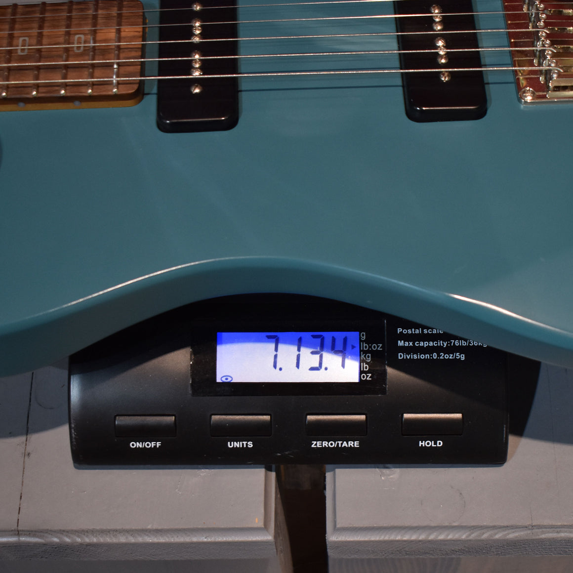 PJD Woodford Teal Blue Electric Guitar W/Hard Case (Pre-Owned)