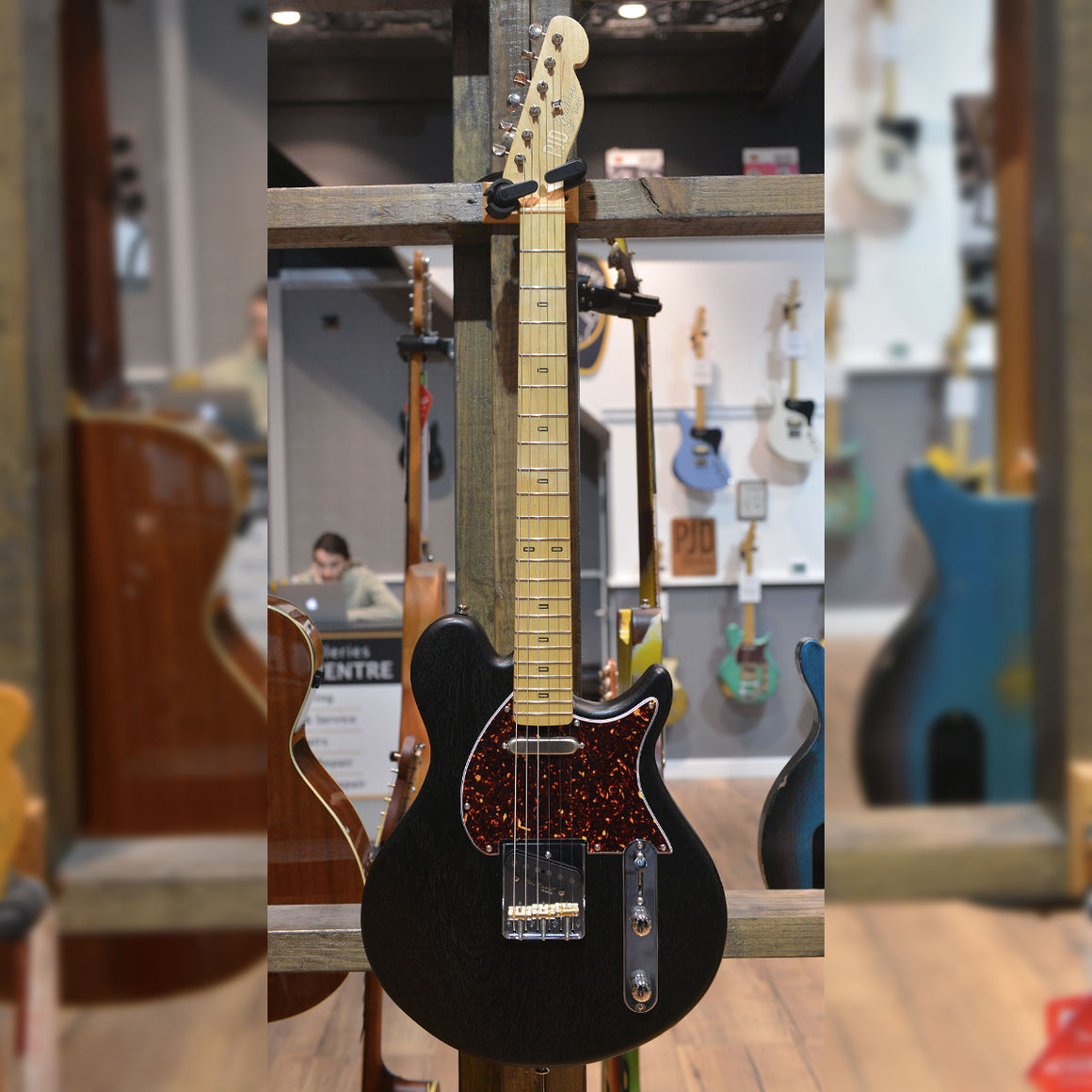 PJD York Standard Electric Guitar Midnight Black w/ Premium Gig Bag