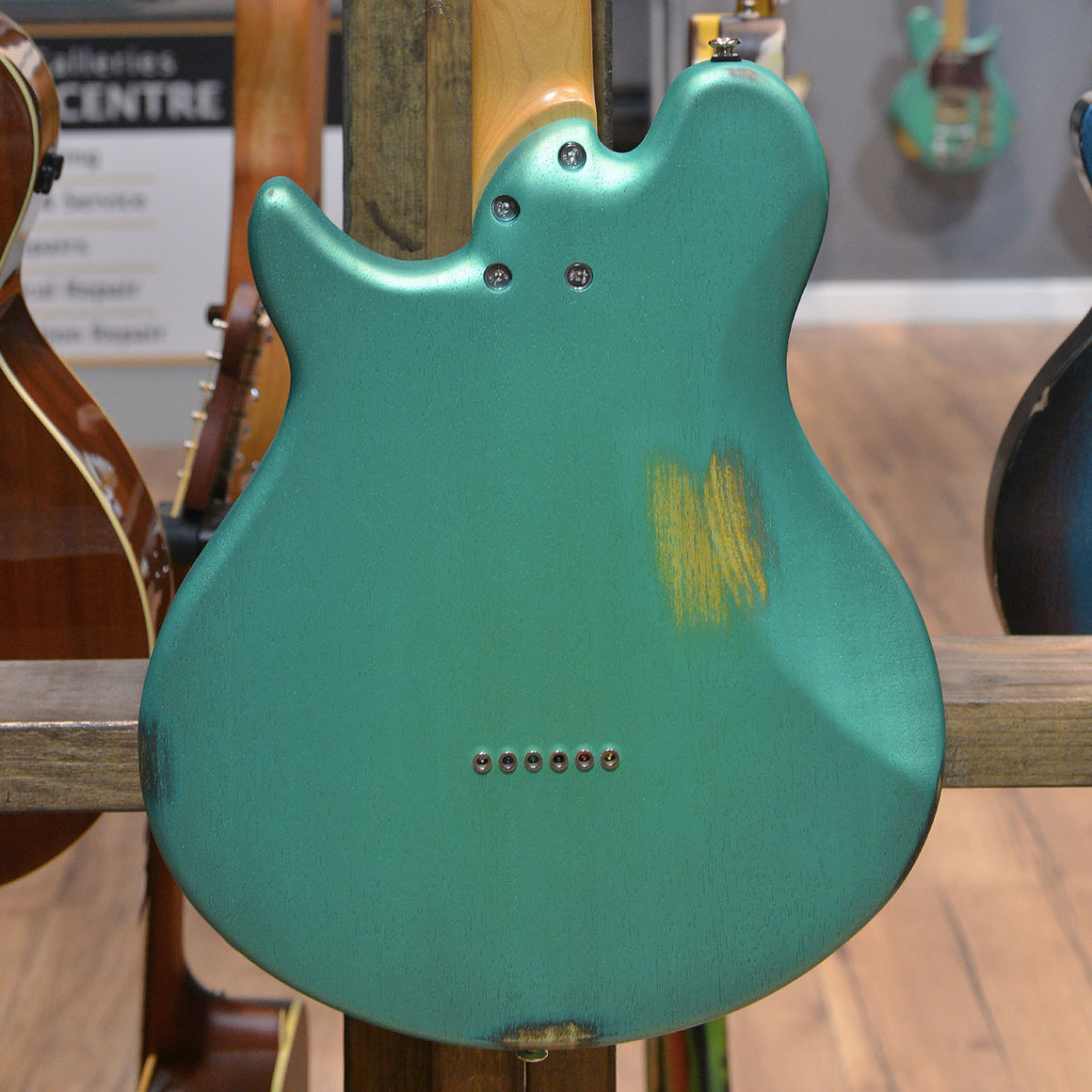 PJD York Standard Electric Guitar Spray Over Ocean Jade Metallic w/ Premium Gig Bag