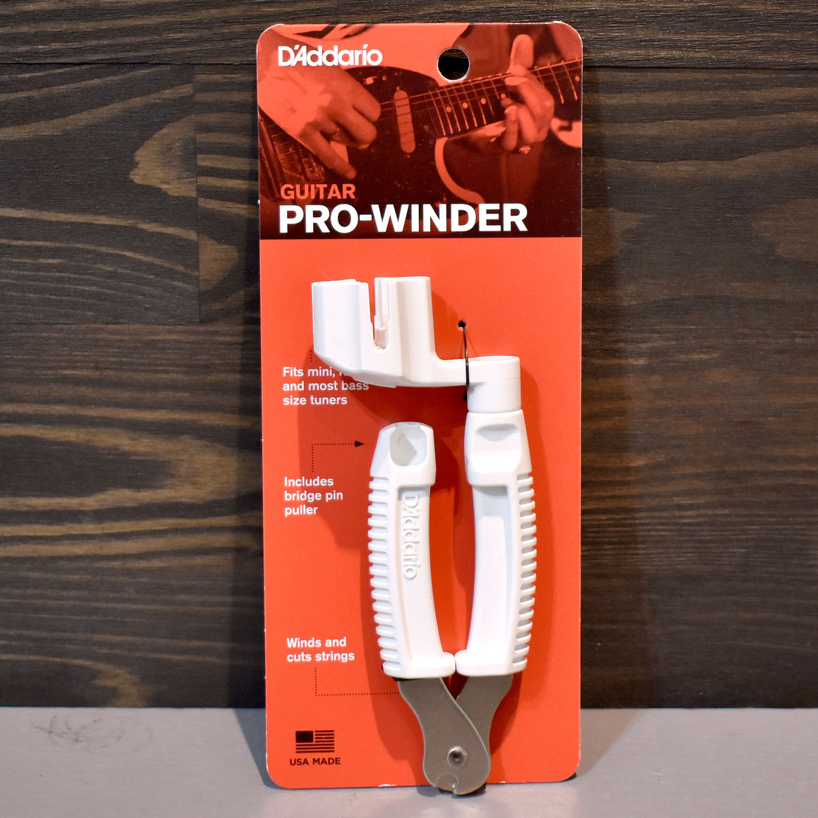 D'Addario Guitar Pro Winder Multi-Tool White